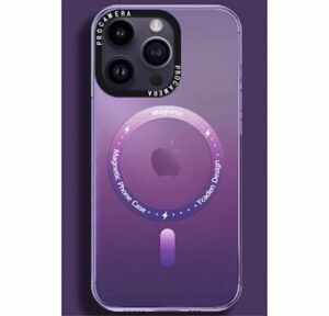MagSafe対応 iphone14pro Maxケース ディープパープル色