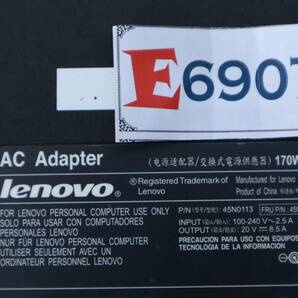 E6907 Y Lenovo ACアダプタ 170W 45N0113 20V~8.5A ThinkPad W520 W530等用の画像4
