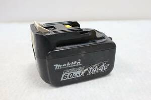 S0732 (3) & L 中古品 マキタ makita 14.4V 6.0Ah リチウムイオンバッテリ BL1460B 純正