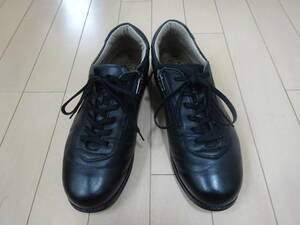  knee to bottom power Asahi medical walk ASAHI Medical Walk* original leather walking shoes original leather business shoes beautiful goods 24cmEEE black made in Japan 