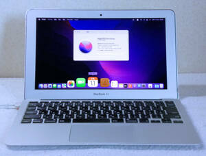 MacBook Air 11.6インチ Early2015　　i5-1.6～2.7Ghz　4GB　121GB 　Monterey　