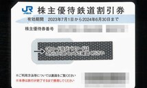 JR西日本株主優待鉄道割引券　6枚セット_画像1