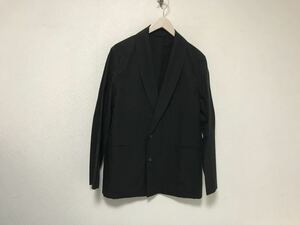 本物エディフィスEDIFICEコットンテーラードジャケットメンズサーフアメカジワークビジネススーツ黒ブラックM日本製