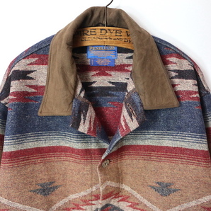 90s USA製 PENDLETON ペンドルトン ネイティブ柄 ウール ジャケット(メンズ XL)ヴィンテージの画像2