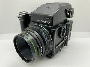 中B◇ 095 ZENZA BRONICA ゼンザブロニカ ETR si 7335373 ZENZANON EⅡ 1:2.8 f=75mm 中判カメラ フィルムカメラ 中古品