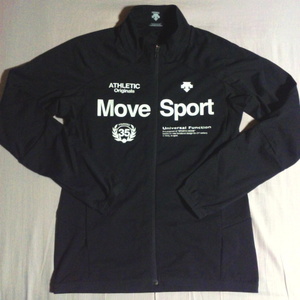デサント ムーブスポーツ ACTIVE SUITS ウインド バリア ジャケット ブラック ストレッチ DESCENTE Move Sport ジャージ ランニング ゴルフ
