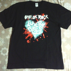 ONE OK ROCK LUXURY DISEASE JAPAN TOUR DOME ハート Tシャツ ブラック XL 2023 ワンオクロック ワンオク ドーム ライブ ロック バンT 限定