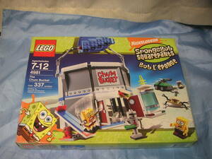 当時物 2007年 LEGO 4981 レゴ スポンジボブ エサバケツ亭 未開封 ヤケ へこみ有
