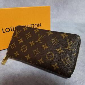 【新型　良好　クリーニング済】LOUIS VUITTON　ルイヴィトン モノグラム　レザー　ジッピーウォレット　ラウンドファスナー長財布　M42616