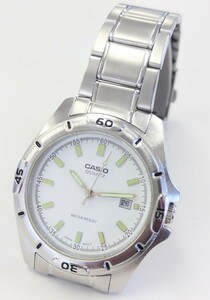 ☆稼働品☆ CASIO カシオ メンズ腕時計 MTP-1244 クォーツ スタンダード シルバー