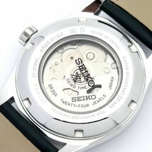 ★良品 1円 SEIKO セイコー プロスペックス 6R35-01B0 自動巻 動作品 裏スケ 深緑 KE01316T（KK 23）_画像5