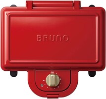BRUNO ブルーノ ホットサンドメーカー ダブル レッド BOE044-RD..._画像1