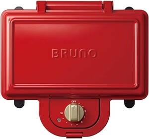 BRUNO ブルーノ ホットサンドメーカー ダブル レッド BOE044-RD...