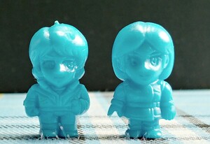 カミーユ&エマ 青 本弾 キャラクター ガン消し SDガンダム 消しゴム 洗浄済み