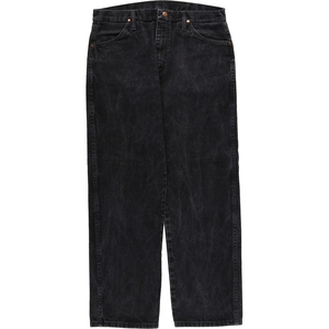 Используется Wrangler Wrangler 13mwz черные джинсовые штаны Men's W34 /EAA415276