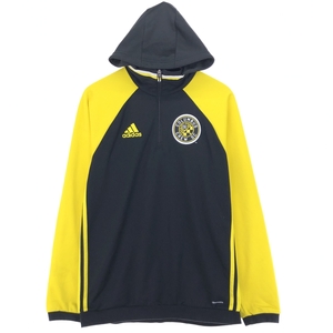 古着 アディダス adidas COLUMBUS CREW ハーフジップ ジャージプルオーバーパーカー メンズM /eaa230918