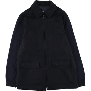 古着 バーバリー Burberry's LONDON ウール切替 ニットジャケット TALLA 5 メンズM /evb004871