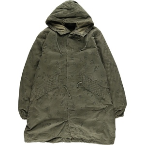 古着 80年代 米軍実品 PARKA NIGHT CAMOUFLAGE DESERT 迷彩柄 ナイトデザートカモ モッズコート USA製 メンズM ヴィンテージ /eaa416988