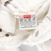 古着 90年代 リーバイス Levi's 501-0651 ホワイトデニム ストレートデニムパンツ USA製 メンズw30 ヴィンテージ /eaa416402_画像4