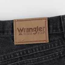 古着 ラングラー Wrangler ブラックデニム ストレートデニムパンツ メンズw32 /eaa415844_画像3