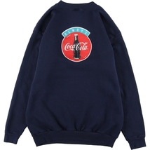 古着 90年代 COCA COLA コカコーラ プリントスウェットシャツ トレーナー メンズL ヴィンテージ /eaa420686 【中古】 【240223】_画像2