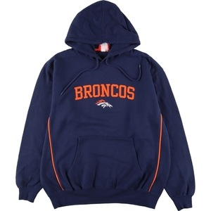 古着 NFL DENVER BRONCOS デンバー ブロンコス スウェットプルオーバーパーカー メンズXL /eaa334849 【SS2403】