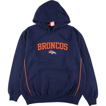 古着 NFL DENVER BRONCOS デンバー ブロンコス スウェットプルオーバーパーカー メンズXL /eaa334849 【SS2403】_画像1