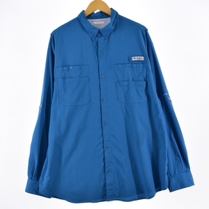 古着 コロンビア Columbia PFG ボタンダウン 長袖 フィッシングシャツ メンズXXL /eaa335297 【SS2403】