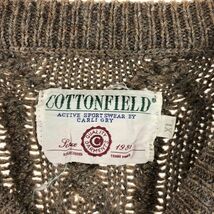 古着 COTTONFIELD ケーブル編み ウールニットセーター メンズXL /eaa344160 【SS2403】_画像3