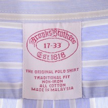 古着 ブルックスブラザーズ Brooks Brothers Est.1818 長袖 ボタンダウンストライプシャツ メンズL /eaa336629 【SS2403】_画像3