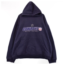 古着 リーボック Reebok NFL DALLAS COWBOYS ダラスカウボーイズ スウェットプルオーバーパーカー メンズXXL /eaa330615 【SS2403】_画像1