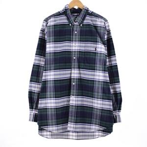 古着 ラルフローレン Ralph Lauren BIG SHIRT 長袖 ボタンダウンチェックシャツ メンズXXL /eaa345344 【SS2403】