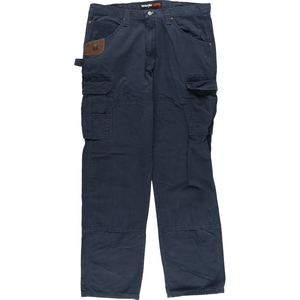 古着 ラングラー Wrangler ダブルニー リップストップ カーゴワークパンツ メンズw37 /eaa341882 【SS2403】