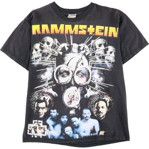 古着 90年代 ROCK REBOLUCION RAMMSTEIN ラムシュタイン バンドTシャツ メンズL ヴィンテージ /eaa238018 【SS2403】