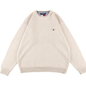 古着 90年代 トミーヒルフィガー TOMMY HILFIGER コットンニットセーター メンズXL ヴィンテージ /eaa307245 【SS2403】