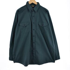 古着 80年代 オシュコシュ Osh kosh 長袖 ワークシャツ USA製 メンズXL ヴィンテージ /eaa308503 【SS2403】