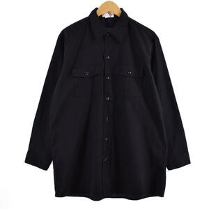 古着 90年代 ディッキーズ Dickies 長袖 ワークシャツ USA製 メンズL ヴィンテージ /eaa319248 【SS2403】