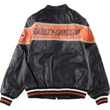 古着 ハーレーダビッドソン Harley-Davidson シングルライダースジャケット メンズL ヴィンテージ /eaa315897 【SS2403】_画像2