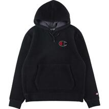 古着 チャンピオン Champion AUTHENTIC ATHLETIC WEAR デカ目 フリースパーカー メンズL /eaa312817 【SS2403】_画像1