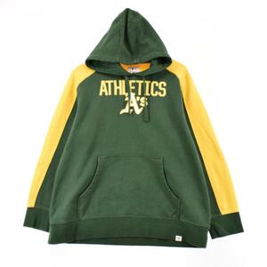 古着 Fanatics MLB Oakland Athletics オークランド アスレチックス スウェットプルオーバーパーカー メンズL /eaa305529 【SS2403】