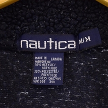 古着 90年代 ノーティカ NAUTICA スノー柄 雪柄 ハーフジップ フリースプルオーバー カナダ製 メンズM ヴィンテージ /eaa365202 【SS2403】_画像3