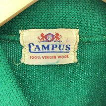 古着 50年代 CAMPUS ウールレタードニットカーディガン メンズM ヴィンテージ /eaa396564 【SS2403】_画像3