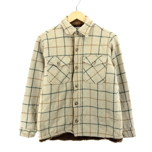 古着 70年代 ウールリッチ WOOLRICH チェック柄 ウールボックスシャツ メンズM ヴィンテージ /eaa393853 【SS2403】