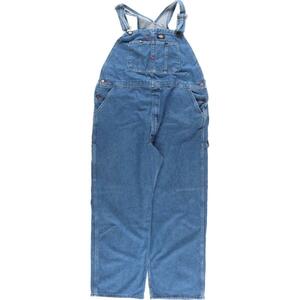 古着 ビッグサイズ ディッキーズ Dickies デニムオーバーオール メンズw43 /eaa324522 【SS2403】