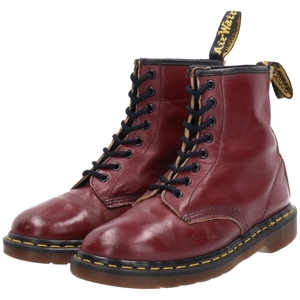 古着 ドクターマーチン Dr.Martens TheORIGINAL 8ホールブーツ 英国製 レディース24.5cm /saa010191 【SS2403】