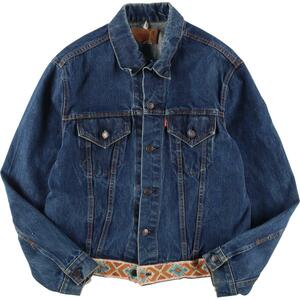 古着 70年代 リーバイス Levi's 70505 0217 ケアタグ付き デニムジャケット Gジャン USA製 メンズL ヴィンテージ /eva001247 【SS2403】