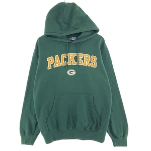 古着 NFL TEAM APPAREL NFL GREEN BAY PACKERS グリーンベイパッカーズ スウェットプルオーバーパーカー メンズXL /taa001081 【SS2403】