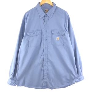 古着 カーハート Carhartt FRシリーズ 長袖 ボタンダウン ワークシャツ メンズXXL /eaa359493 【SS2403】