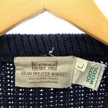 古着 ARAN SWEATER MARKET ウールニットセーター アイルランド製 メンズM /eaa383107 【SS2403】_画像3