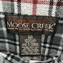 古着 MOOSE CREEK 長袖 ヘビーネルチェックシャツ メンズXXL /eaa384940 【SS2403】_画像3